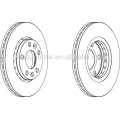 402060010R 402064151R slotted brake disc rotor for DACIA/RENAULT